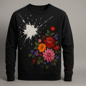 Floral & Paint Shirt