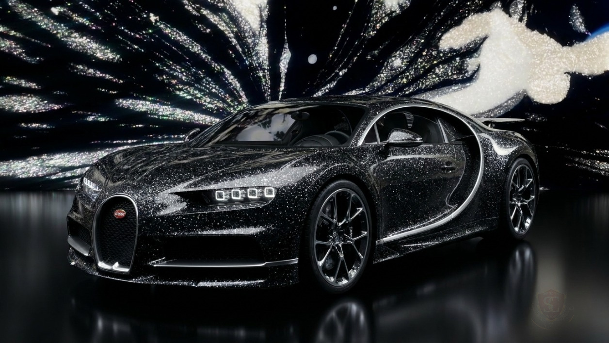 Midnight Crystal - Bugatti Chiron - French Racing Blue (224) - Splatchi Couture