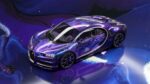 Nebula Drift - Bugatti Chiron - French Racing Blue (224) - Splatchi Couture #vincodeart