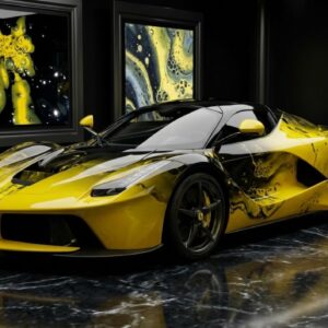 Midnight Prism - Ferrari Daytona SP3 - Rosso Magma (161328) - Splatchi Couture #vincodeart