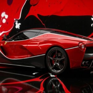Gallery Edition - Ferrari LaFerrari - Rosso Corsa (322) - Splatchi Couture #vincodeart