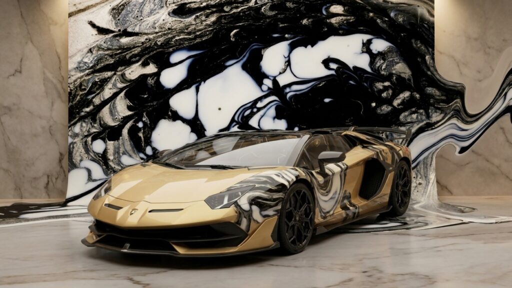 Gilded Chaos — Lamborghini Aventador SVJ