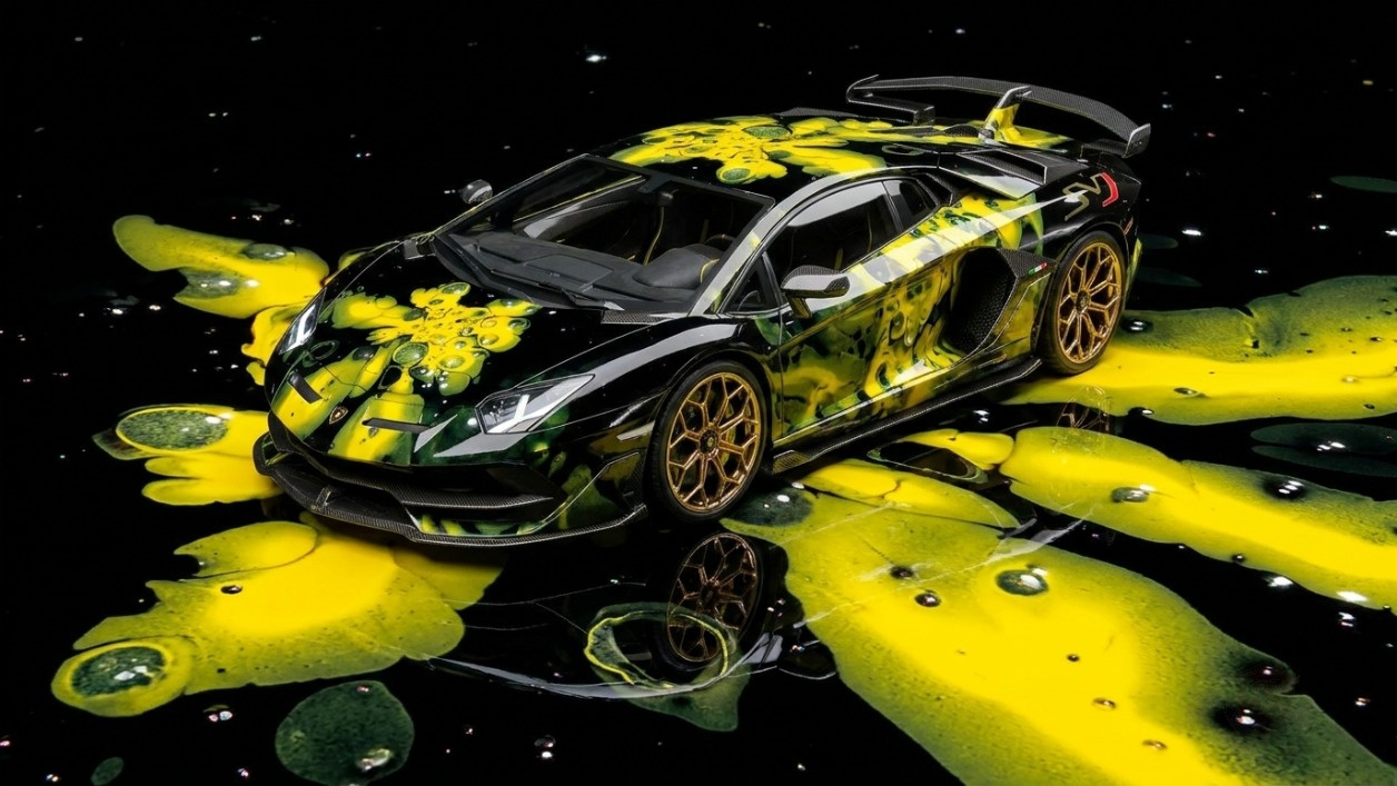 Acid Rain - Lamborghini Aventador SVJ - Verde Alceo (Ad Personam) - Splatchi Couture