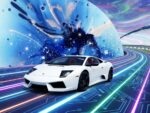 Cosmic Velocity - Lamborghini Murcielago - Giallo Orion (0056) - Splatchi Couture #vincodeart