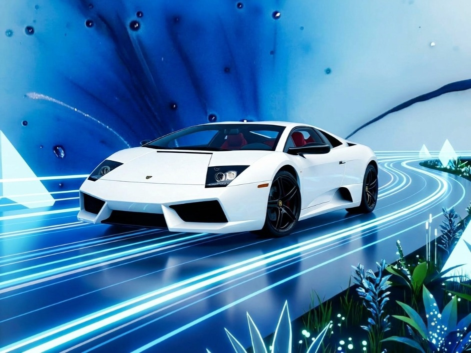 Digital Horizon - Lamborghini Murcielago - Giallo Orion (0056) - Splatchi Couture