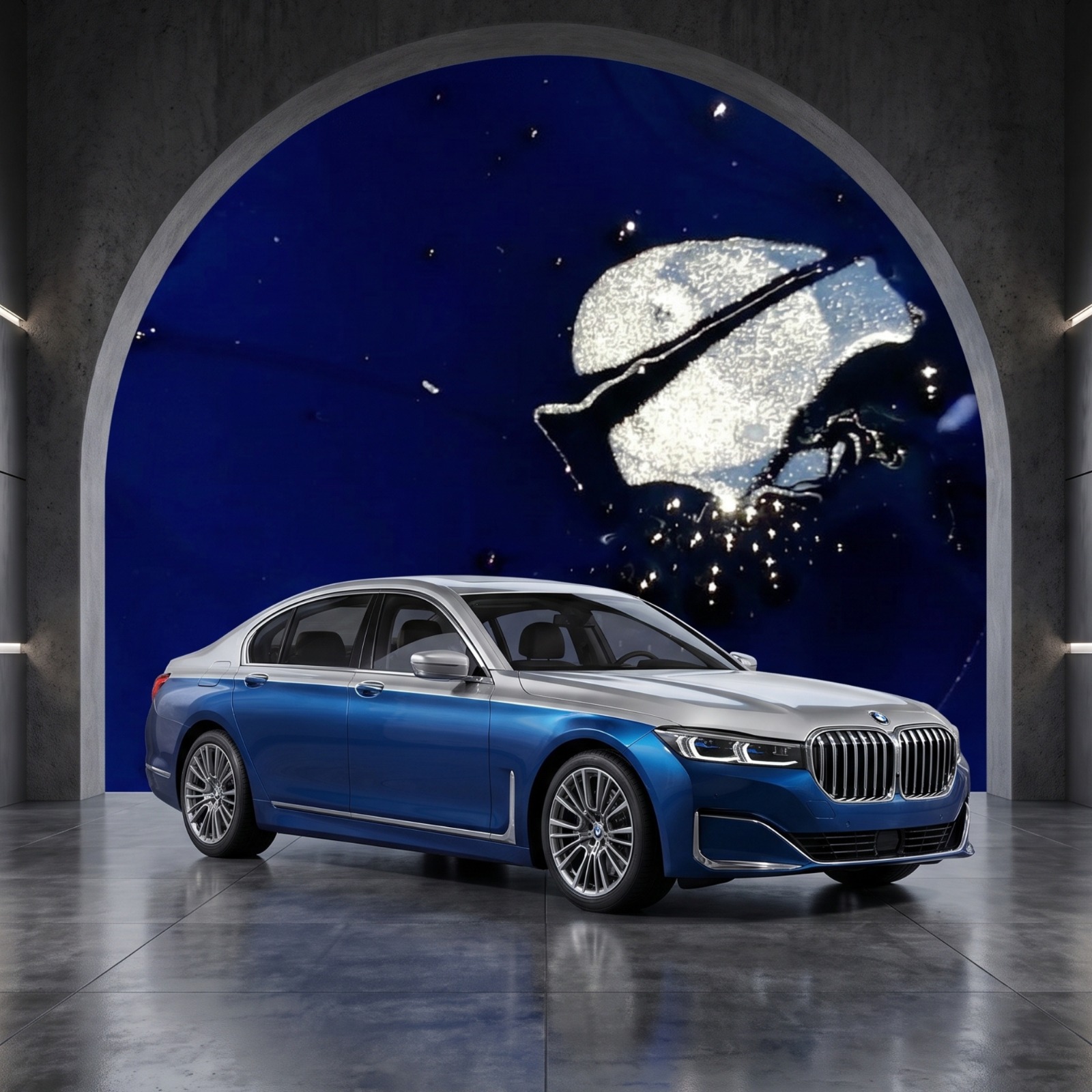 BMW 7 Series Sedan - Blue